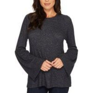 NEW! B Collection by Bobeau Flare Sleeve Sweater